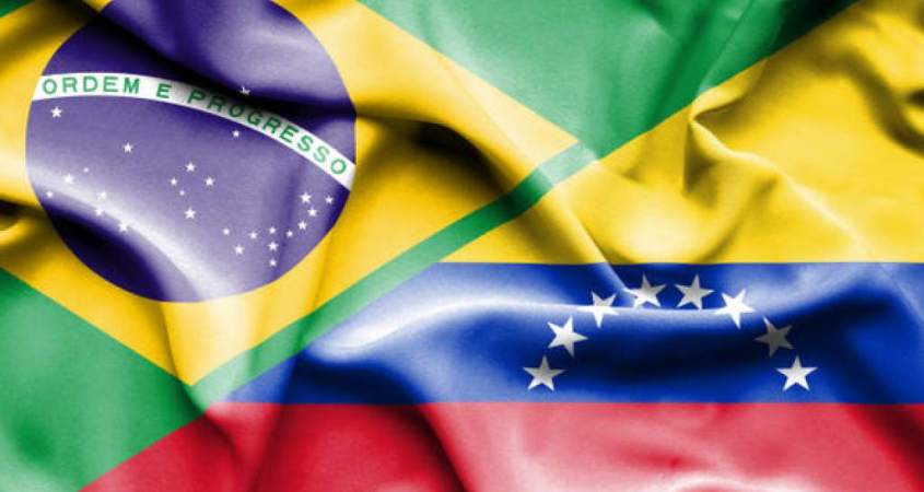 Bandeira Metade Brasil Metade Estados Unidos