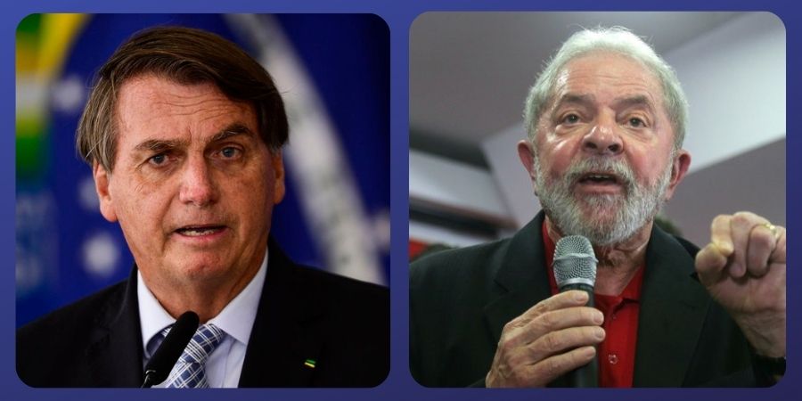 Pesquisa Ipespe mostra empate técnico entre Lula e Bolsonaro nas