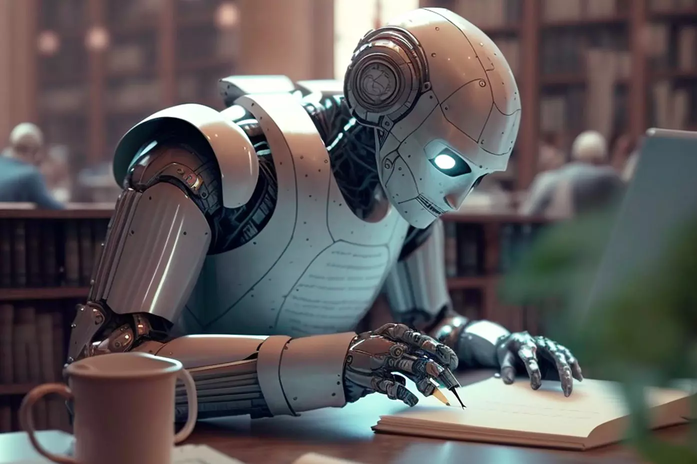 XavierFajarnes A artificial intelligence robot writing a paper ecf2c63d 3697 4d01 9752 c8323f4298c0